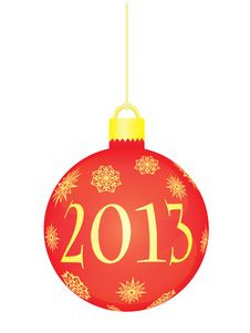 Christmas Ball 2013 Royalty Free Stock Image Christmas Ball 2013 Royalty Free Stock Image