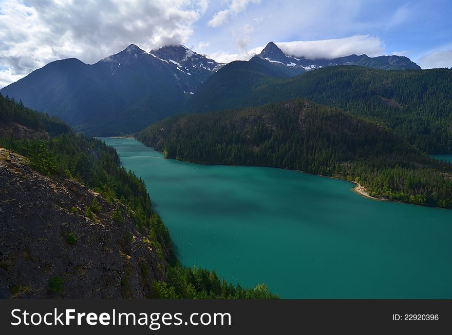 Lake Diablo in the Northern Cascades, Washington