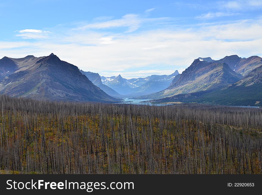 Taken from the side of highway 49 looking into Glacier National Park in Montana. Taken from the side of highway 49 looking into Glacier National Park in Montana.