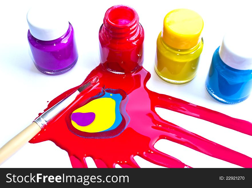 Painting art idea with colorfuls