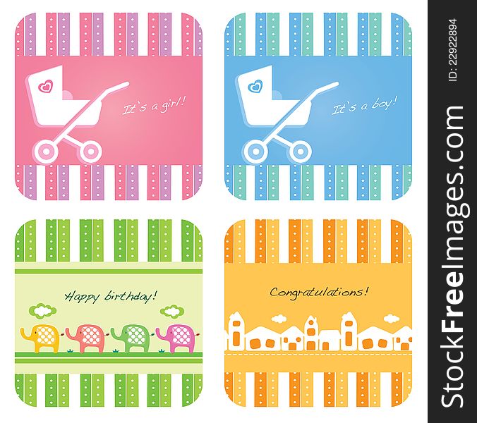 Baby inspired invitation/greeting card design. Baby inspired invitation/greeting card design