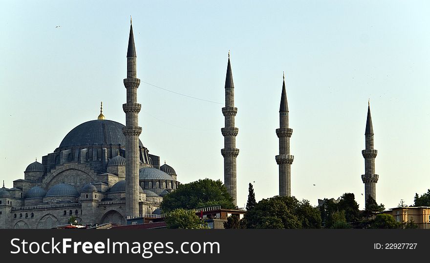 Mosque With Minarets