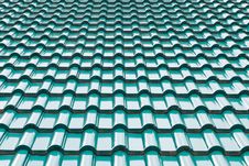 Green Color Roof Tile Royalty Free Stock Image Green Color Roof Tile Royalty Free Stock Image