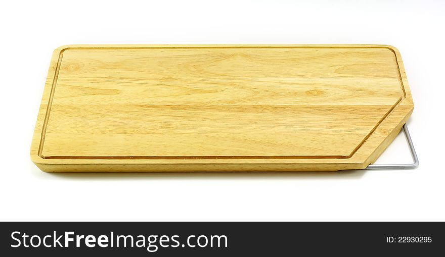 Cutting board  on a white background