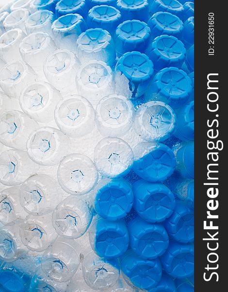 Image of Pattern of Empty Plastic Bottles