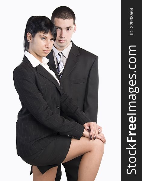 Portrait Of Business Man And Woman
