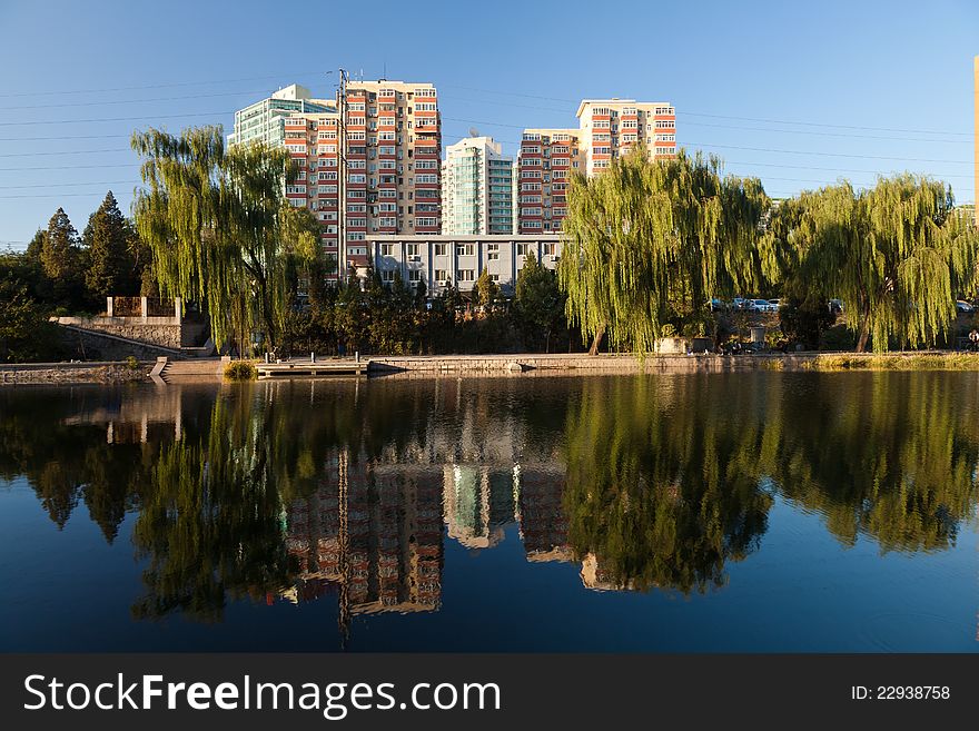 Skyline of modern Beijing, China. Skyline of modern Beijing, China