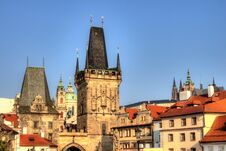 Malostranska Mostecka Vez, Monuments Prague Royalty Free Stock Images Malostranska Mostecka Vez, Monuments Prague Royalty Free Stock Images