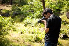 Indian Young Photographer Royalty Free Stock Image Indian Young Photographer Royalty Free Stock Image