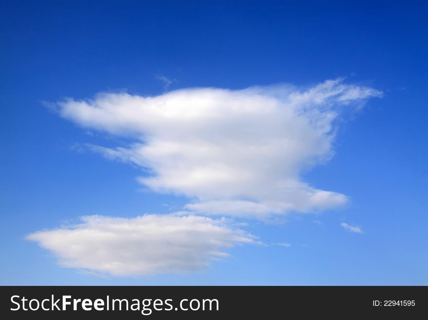 Blue sky and white clouds in nature