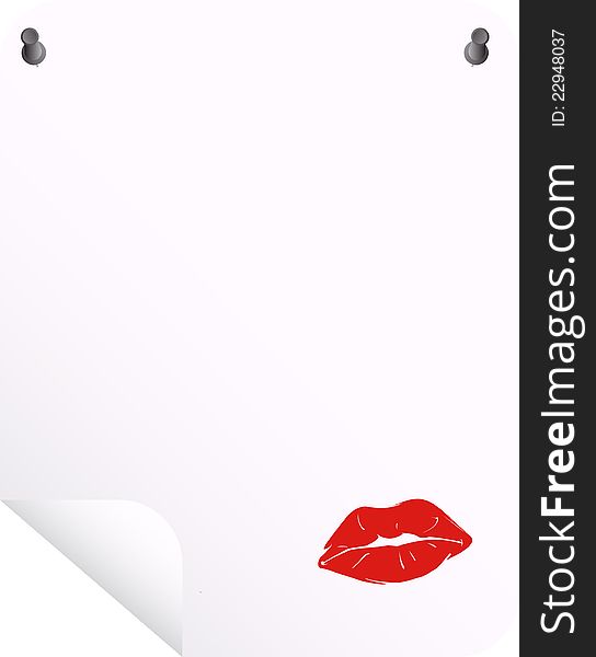 The fixed sheet with a red lip printrnrn. The fixed sheet with a red lip printrnrn