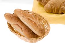 Bread Food In A Basket Stock Photography Bread Food In A Basket Stock Photography