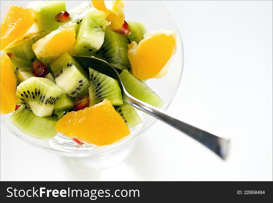 Close up photograph of a bowl of fresh fruits. Close up photograph of a bowl of fresh fruits