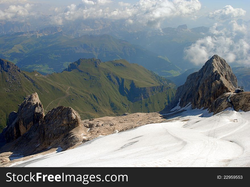 Mountain landscape, italian alps named Dolomiti. Mountain landscape, italian alps named Dolomiti