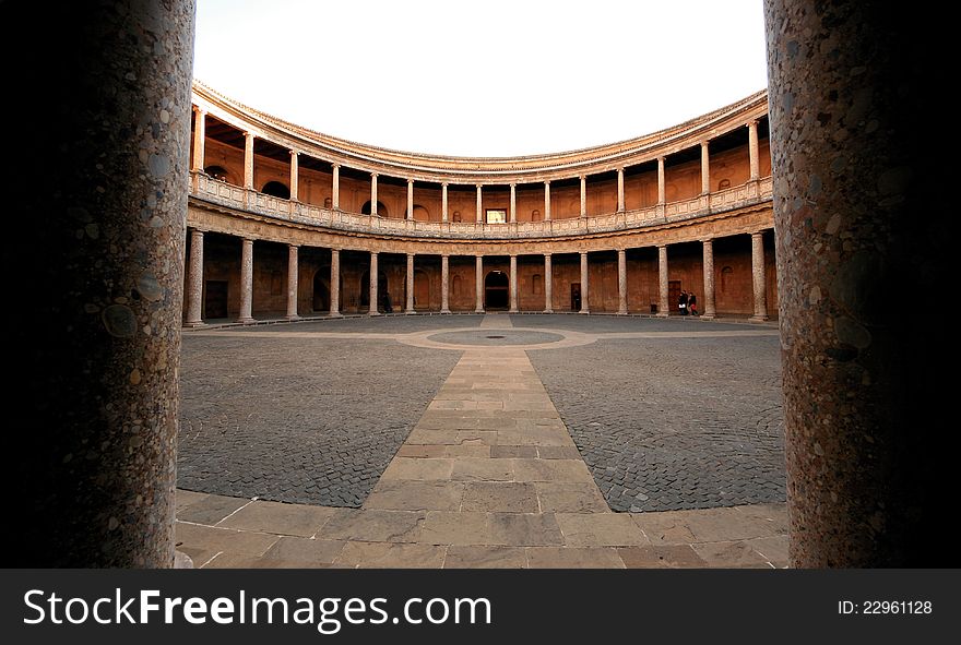 Center of the Charles the 5th Palace. Center of the Charles the 5th Palace