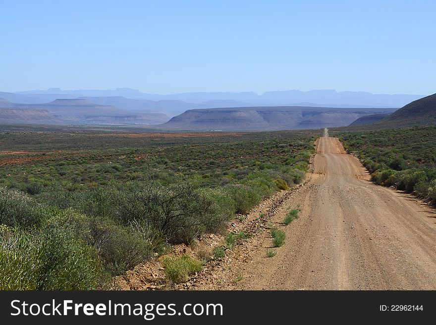 Back roads in the Karoo Landscape. Back roads in the Karoo Landscape