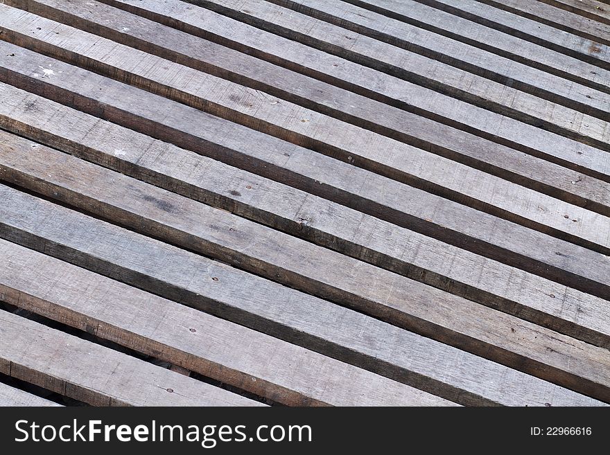 Old timber wooden footpath background