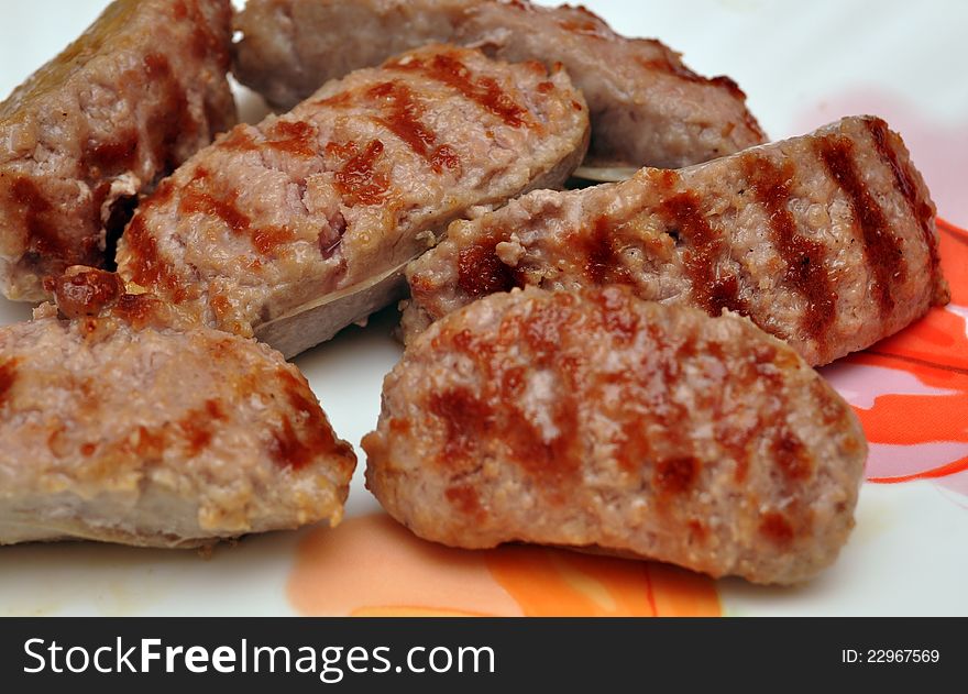 Pork sausages