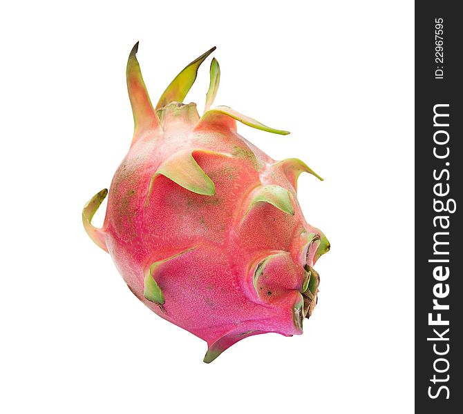 Dragon Fruit On White Background