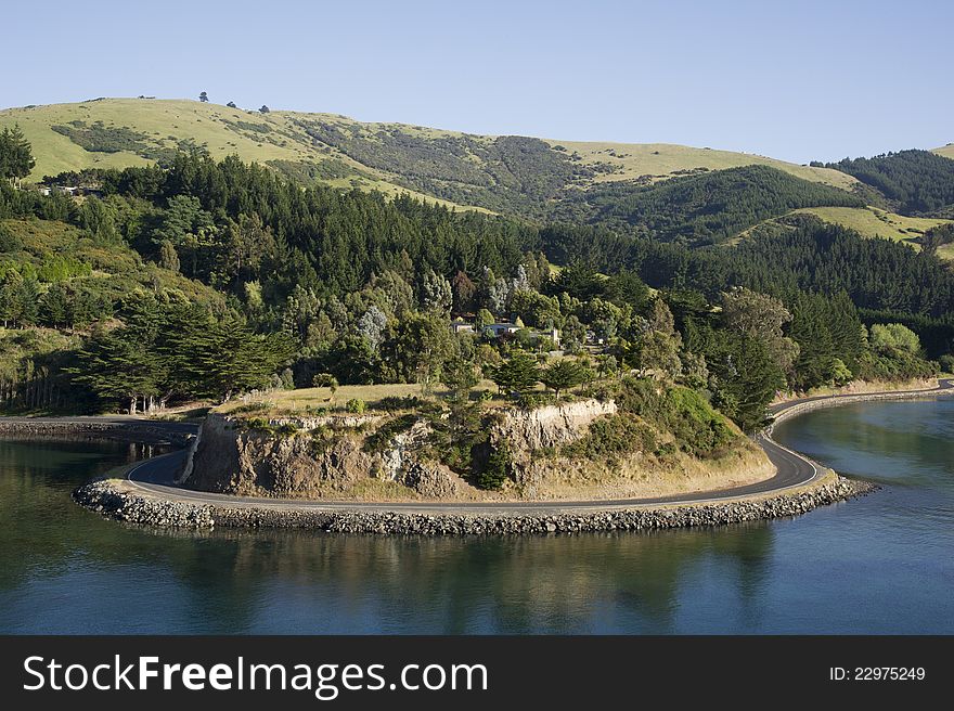 Hills landscape in New Zealand