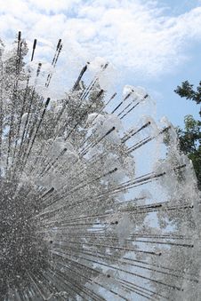Spraying Fountain In Minneapolis Royalty Free Stock Photography Spraying Fountain In Minneapolis Royalty Free Stock Photography