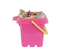 Bucket With Shells Royalty Free Stock Photo