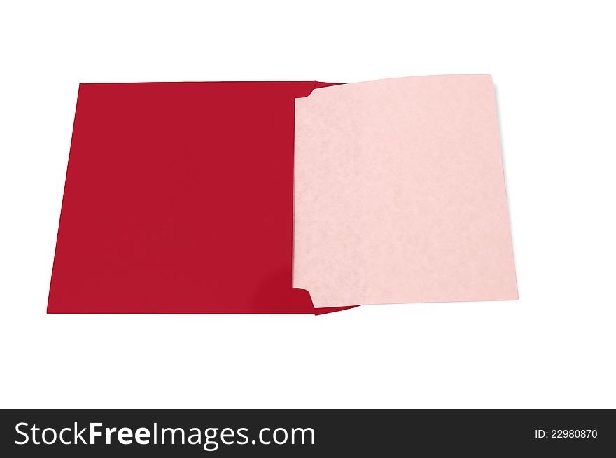 Perfect for use around Valentines Day.  Big red envelope with a light pink colored blank piece of paper coming out of it.  Great place for a lot of copy!!  Isolated on white with small shadow underneath. Perfect for use around Valentines Day.  Big red envelope with a light pink colored blank piece of paper coming out of it.  Great place for a lot of copy!!  Isolated on white with small shadow underneath.