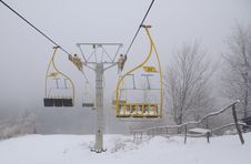 Ski Lift Chairs Stock Photos
