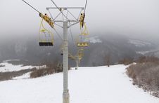 Ski Lift Chairs Stock Photography