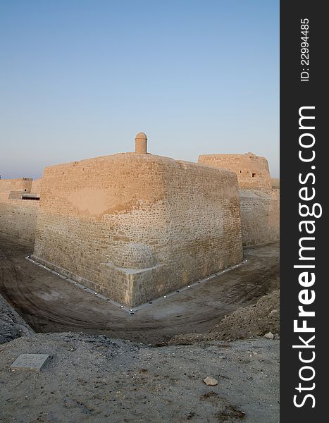 View from outside of bahrain fort