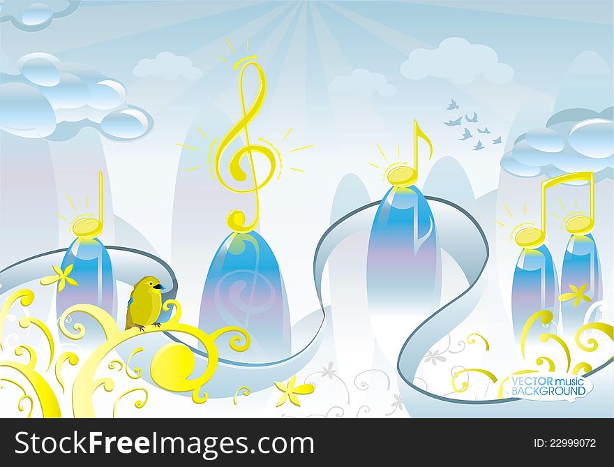 Abstract Music Background