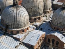 Basilica Di San Marco, Venice, Roofscape Royalty Free Stock Photos Basilica Di San Marco, Venice, Roofscape Royalty Free Stock Photos