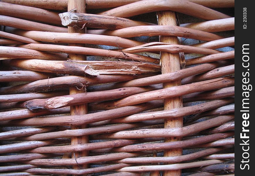 Wicker basket.