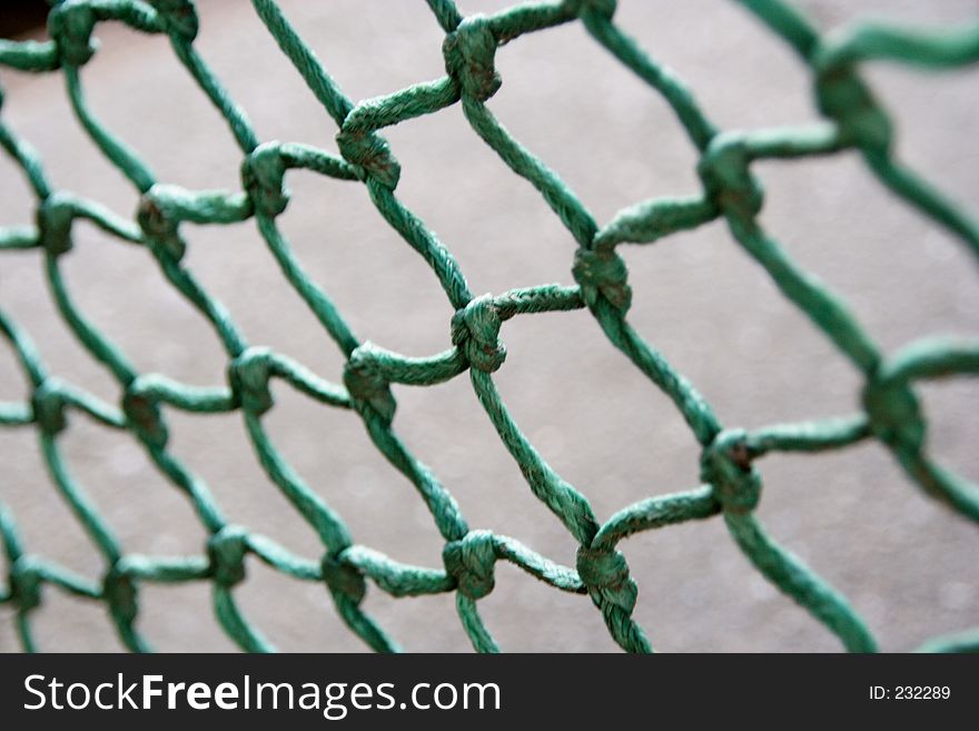 A green wire mesh