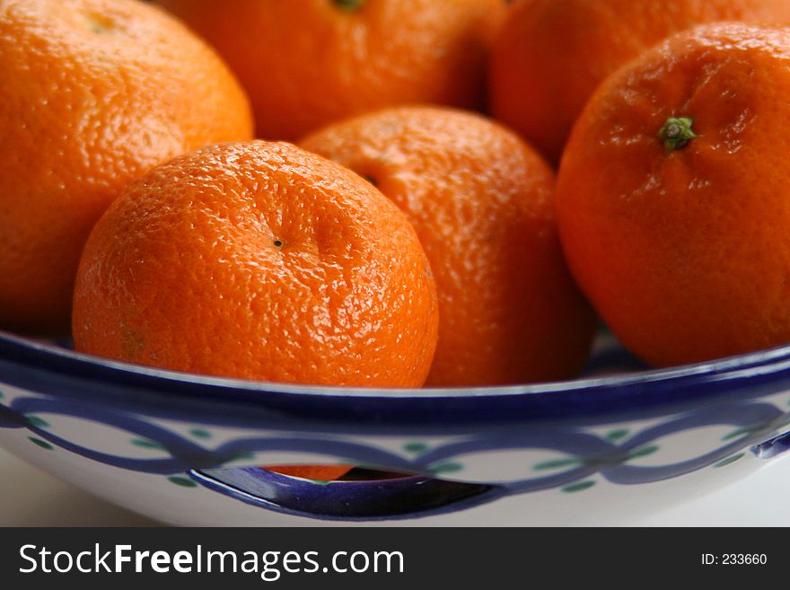 Oranges Is Ceramic Dish
