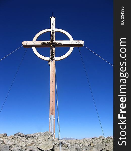 Cross in the mountains of Austria (tyrol)