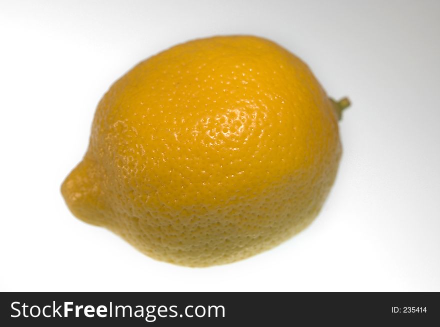 Closeup Of A Whole Lemon