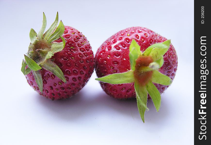 Two strawberrys