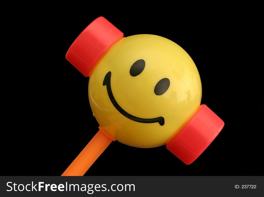 Children's happy face toy hammer