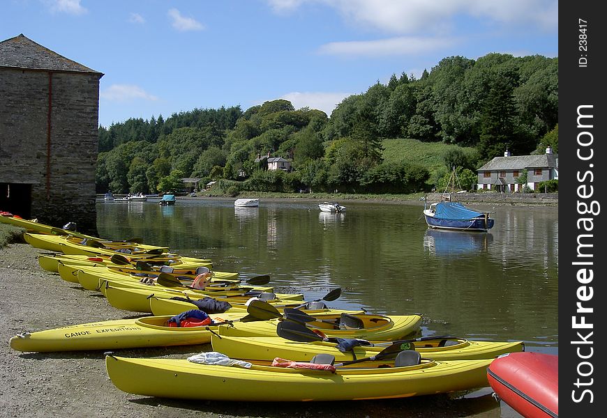 Yellow canoes