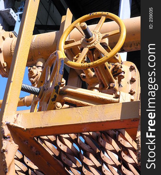 Mechanical abstract of old machinery at Seattle's Gasworks Park. Mechanical abstract of old machinery at Seattle's Gasworks Park.