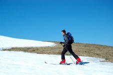 Young Skier Royalty Free Stock Photos