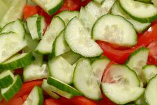 Cucumber-tomato Salad Royalty Free Stock Photos Cucumber-tomato Salad Royalty Free Stock Photos