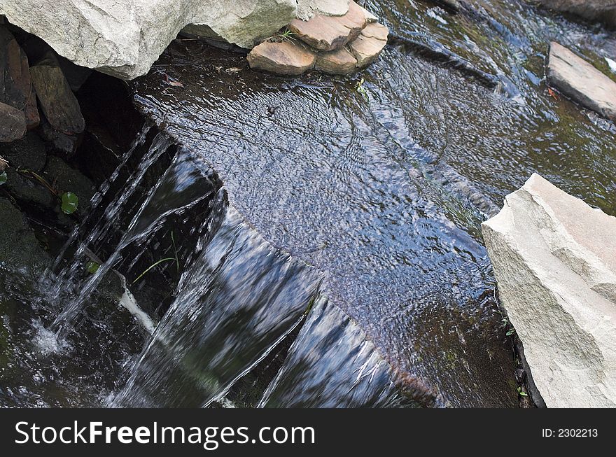 This photo is of a little stream. This photo is of a little stream.