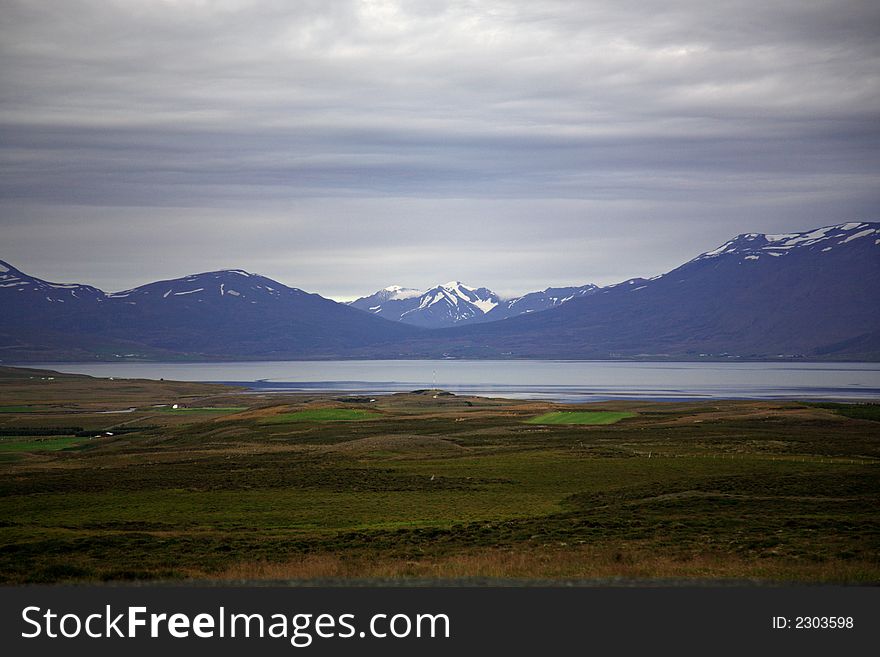 View of the mountians Snaefellsnes, peninsular Iceland