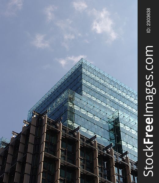 New glass office tower