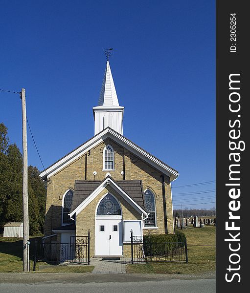 A small Lutheran church in rural Ontario. A small Lutheran church in rural Ontario.