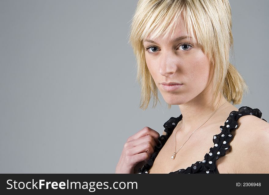 Portrait of a beautiful young girl