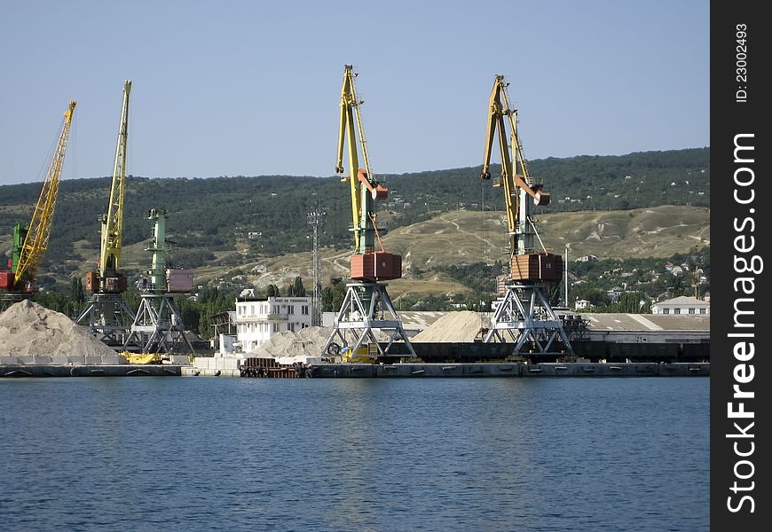 Port of Theodosia. View from the Sea