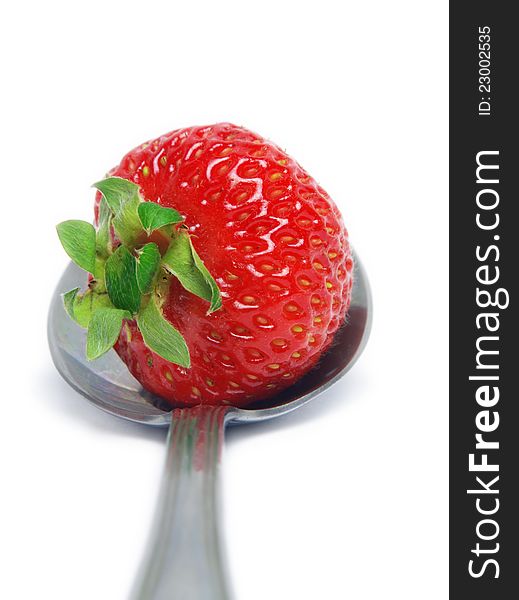 Strawberry On Spoon